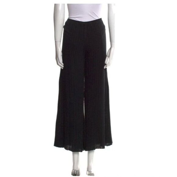 BY MALENE BIRGER Irvan All Over Pleat Wide Leg Knit Pant L Pull-On Minimalist - Picture 5 of 5
